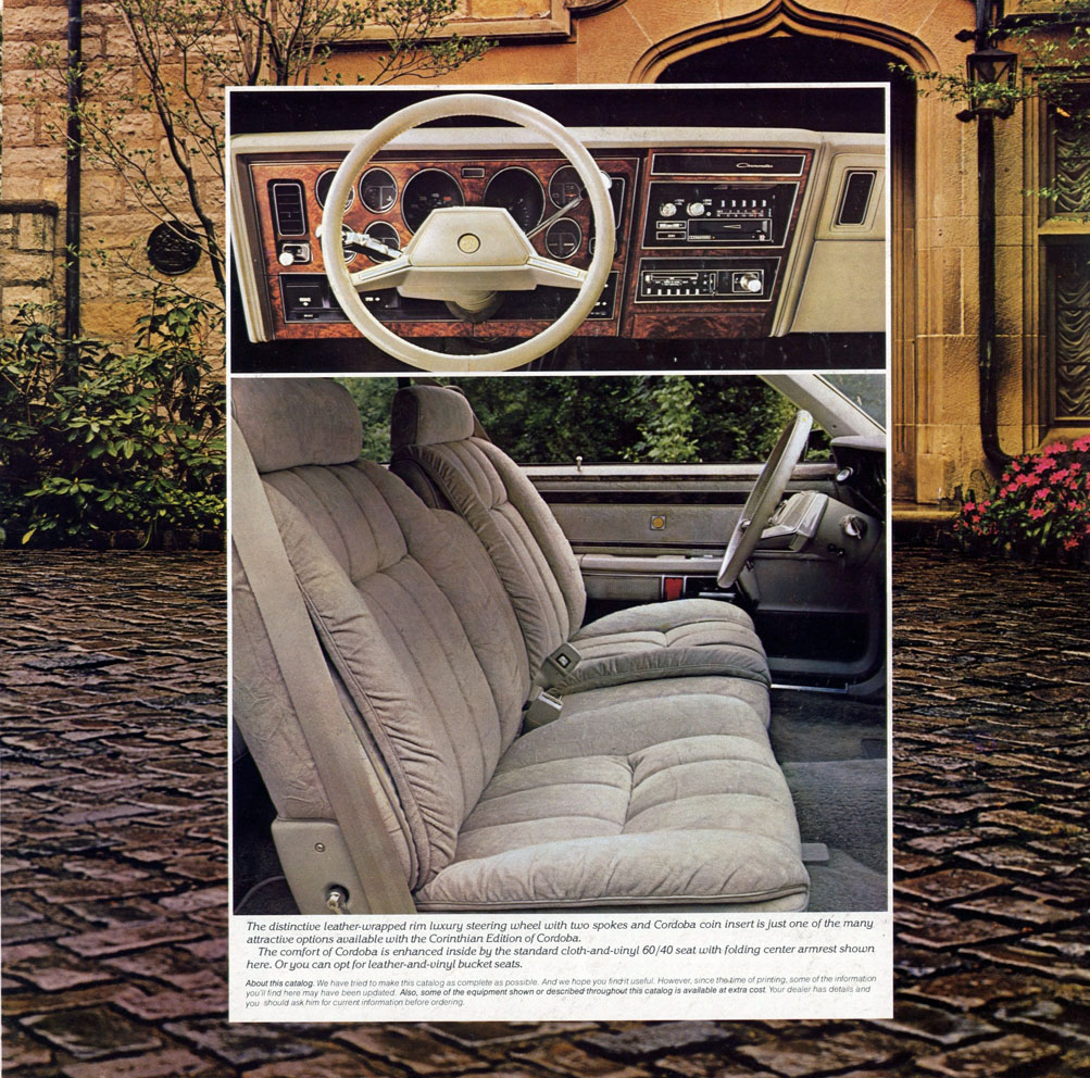 1981 Chrysler Cordoba Brochure Page 1